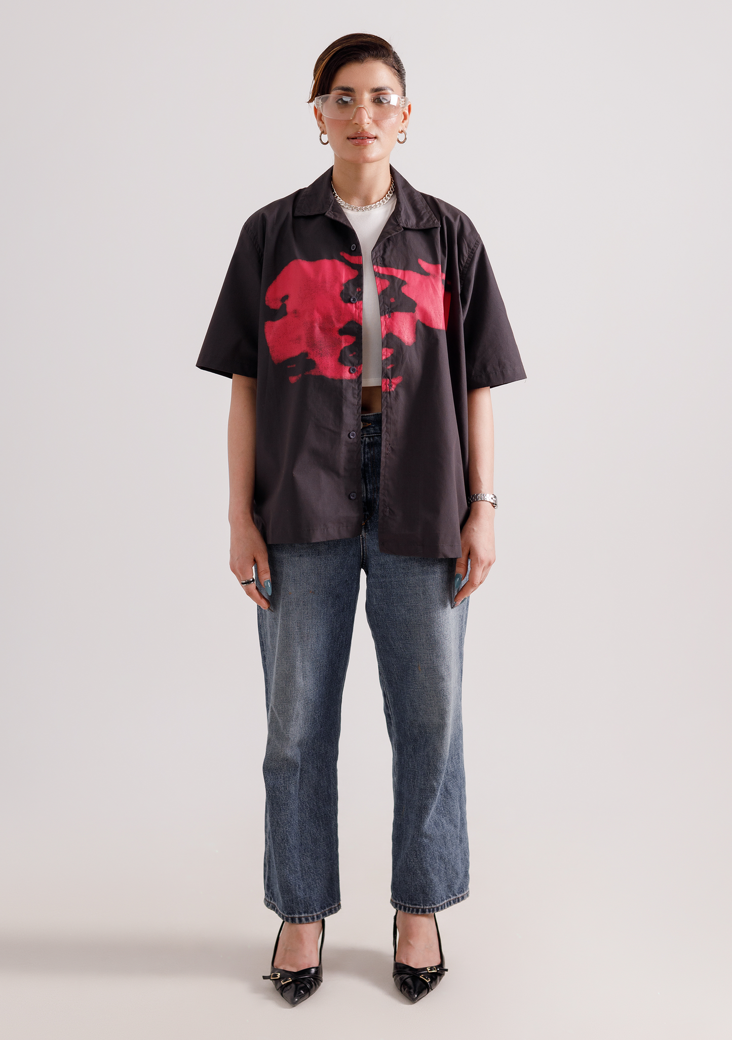 Charcoal Shadow Cuban Shirt
