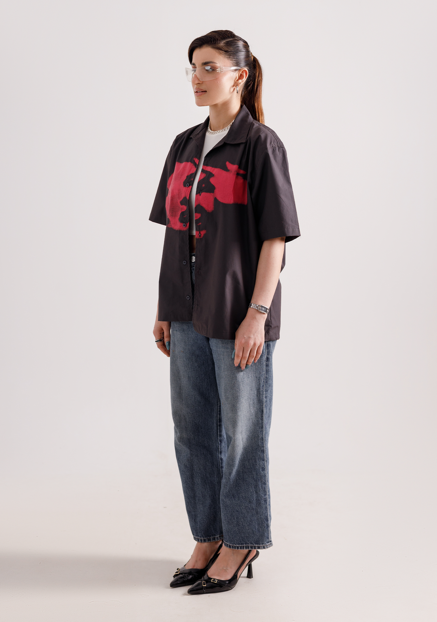 Charcoal Shadow Cuban Shirt