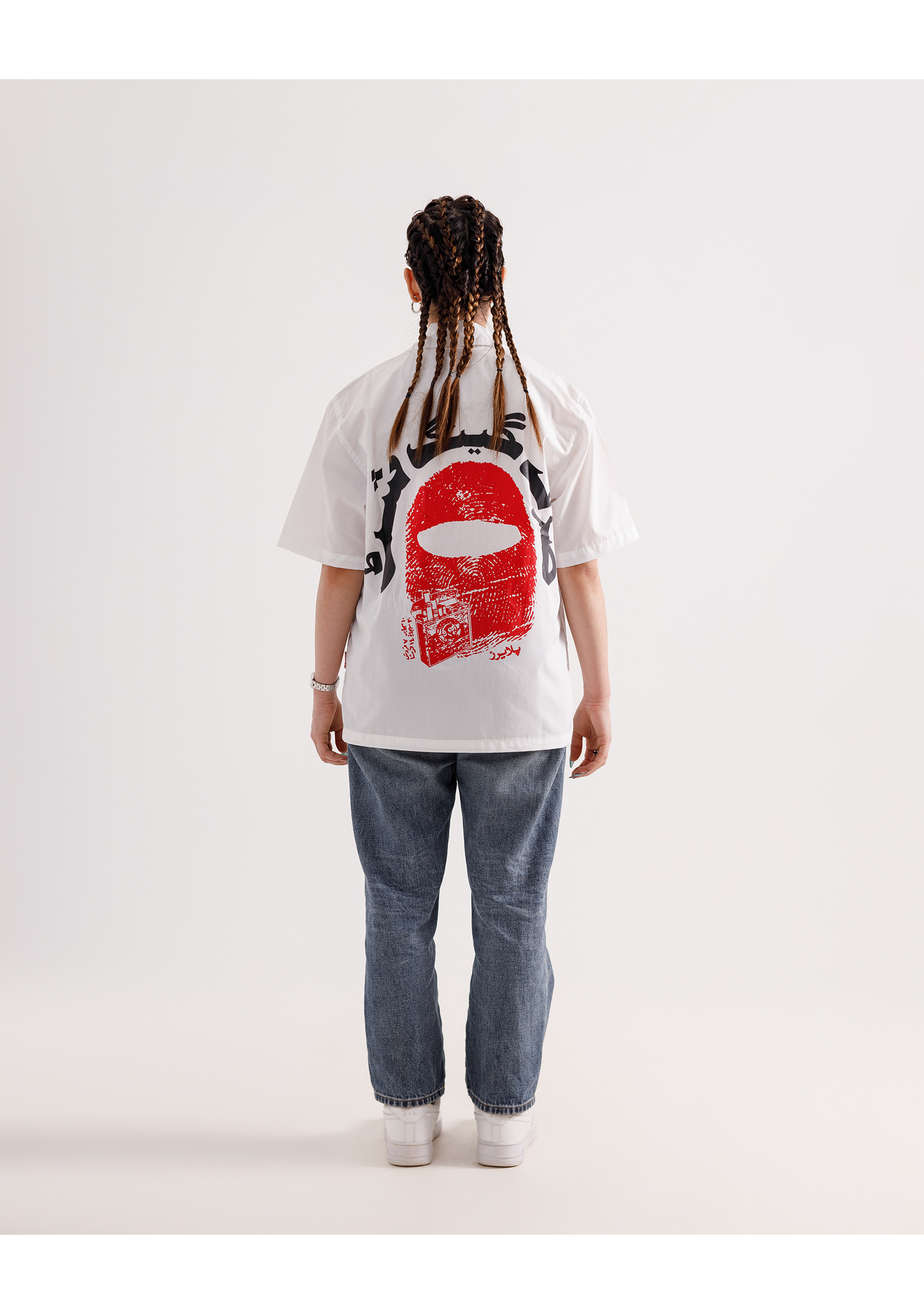 Gang Statement White Cuban Shirt