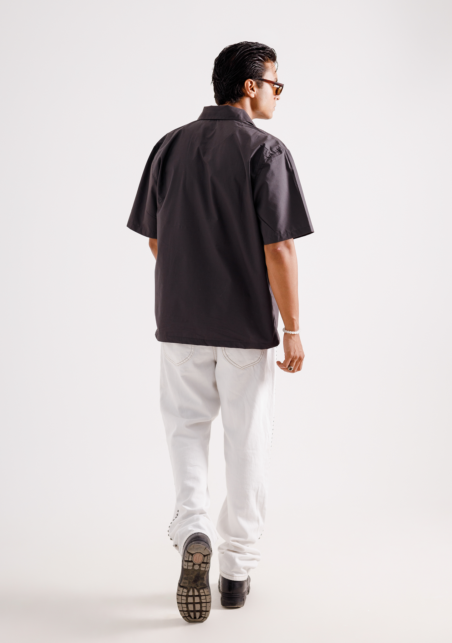 Charcoal Shadow Cuban Shirt