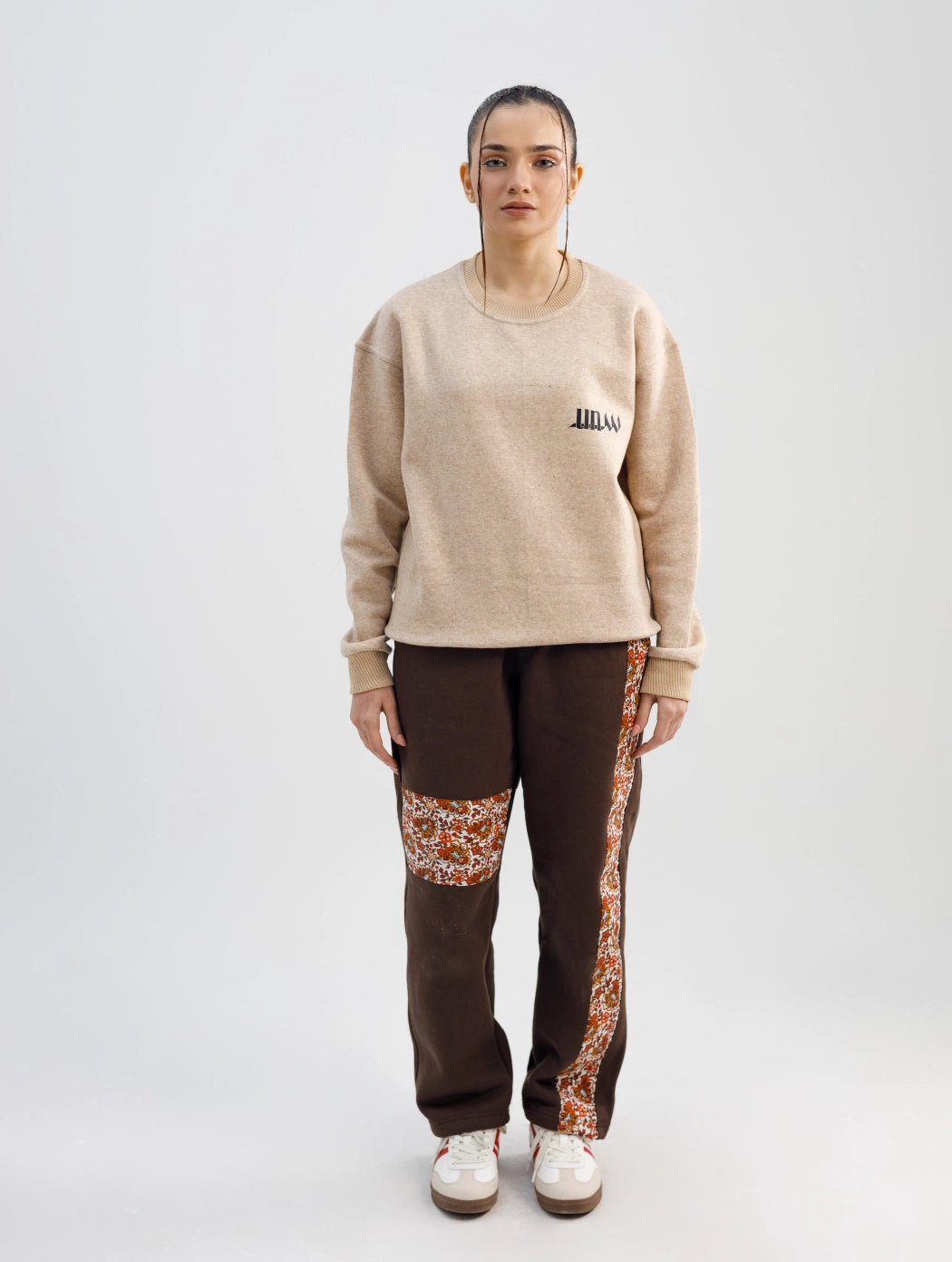 Unseen Warrior Beige Crush Sweatshirt
