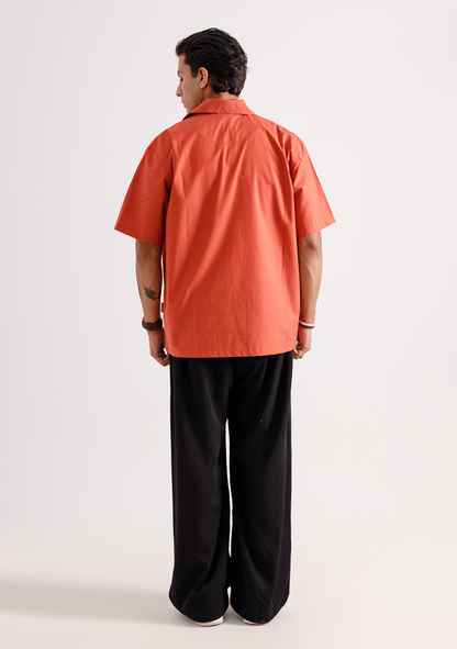 Underground Rust Orange Cuban Shirt