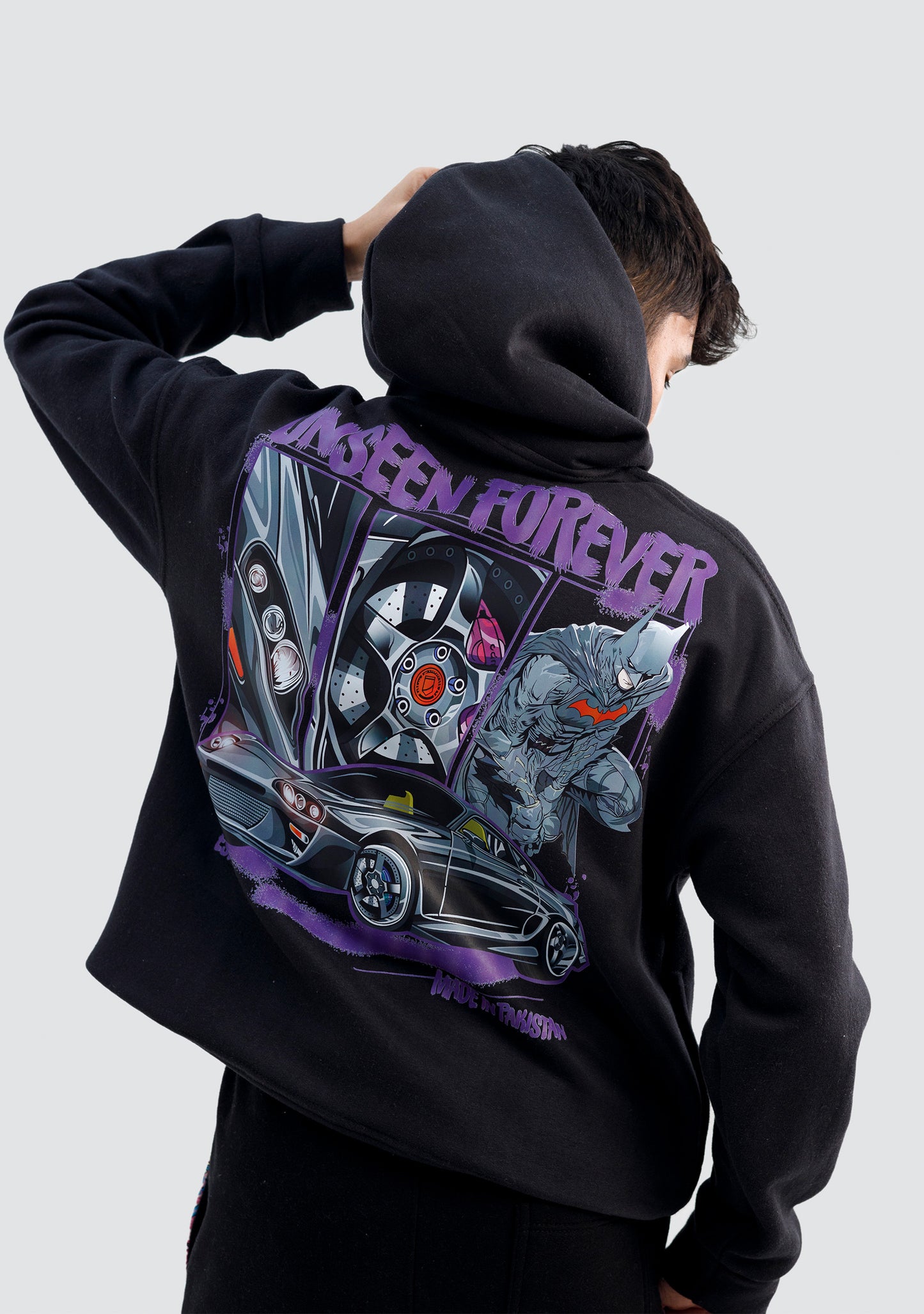 Bat Pursuit Black Hoodie