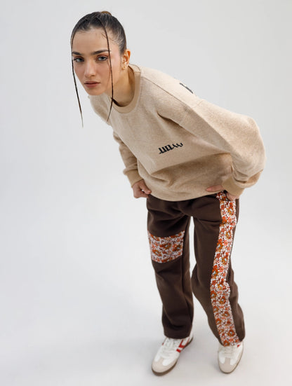 Unseen Warrior Beige Crush Sweatshirt